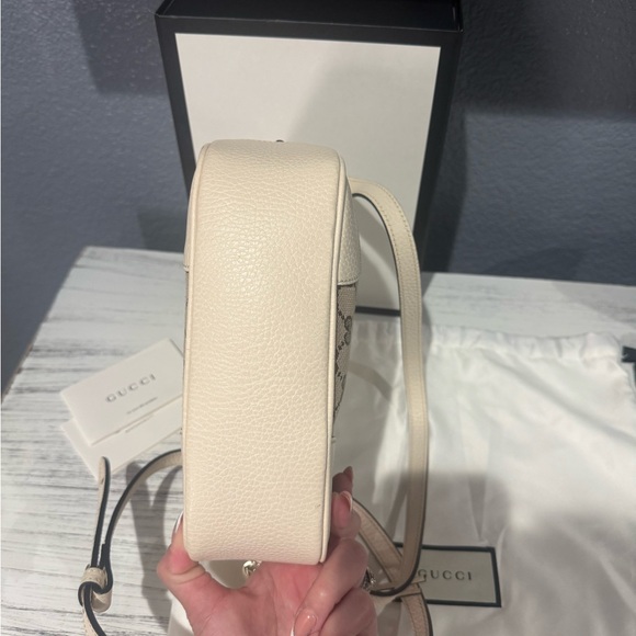 Gucci Ivory Bree GG Canvas Crossbody Bag - Picture 6 of 10
